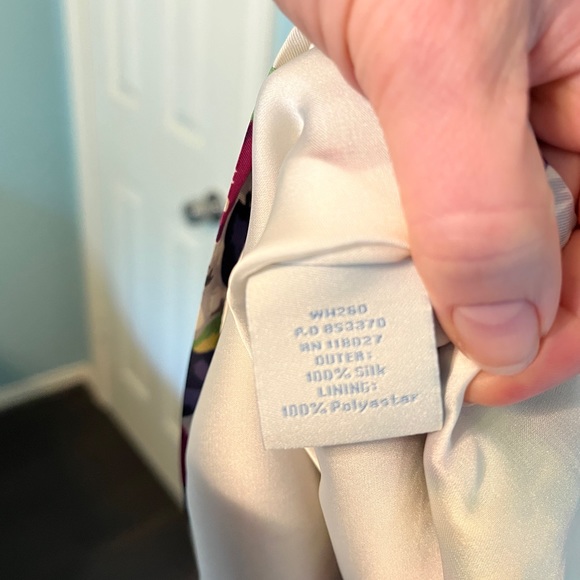 Boden floral print silk midi dress - Picture 4 of 4